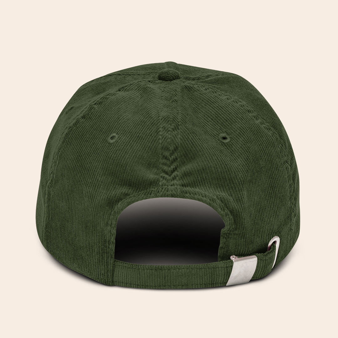 Embroidered Logo Beechfield Corduroy Cap - Brown