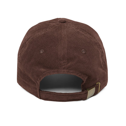 The Irish Exit Embroidered Logo Corduroy Cap - Brown