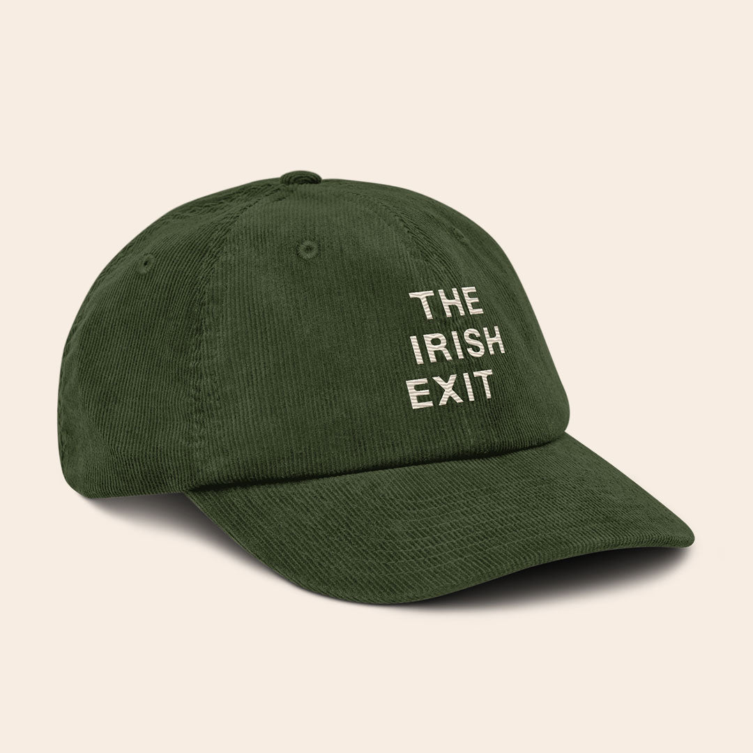 Embroidered Logo Beechfield Corduroy Cap - Brown
