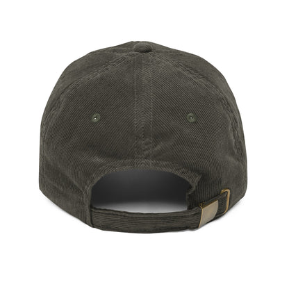 The Irish Exit Embroidered Logo Corduroy Cap - Olive