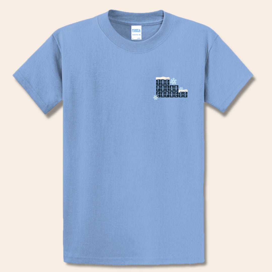 The Irish Exit - Polar Express T-Shirt - Light Blue